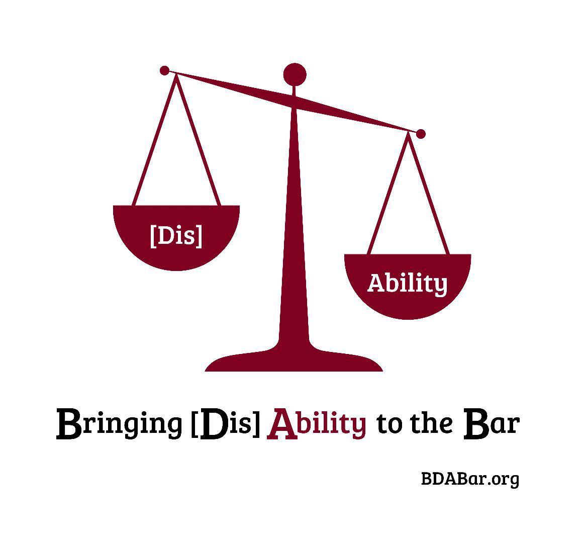 Logo for Bringing [Dis]Ability to the Bar (BDABar)