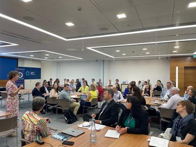 Delegates taking part in discussion at the Bar Sustainability Summit June 2023