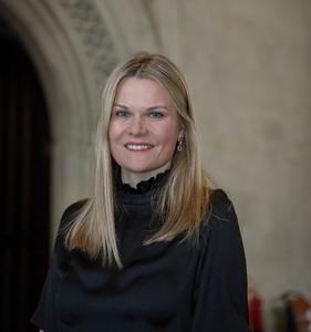 Portrait photograph of Laura Farris MP in Westminster Hall